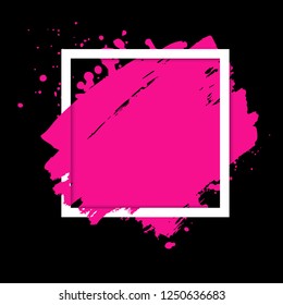 Abstract pink background with ink effect, Vector