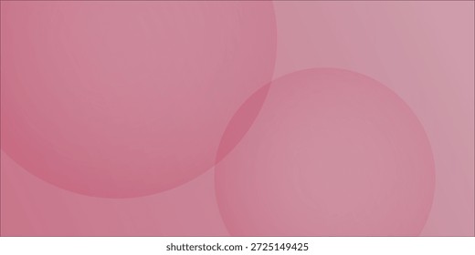 Abstract Pink Background With Large Circles And Blue Arc For Creative Design Concepts