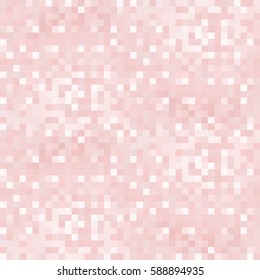 Abstract pink background with mesh of squares or cell. Mosaic style. Geometric template