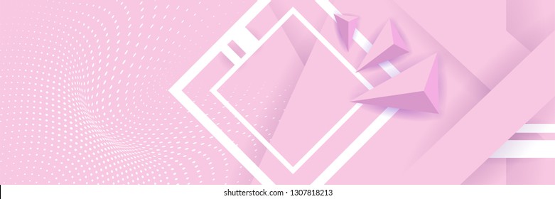 Abstract pink background modern hipster futuristic graphic. Pink  background with stripes and illusive modern textures, fashion, women's day and mother's day, gentle calm pink background.. Vector