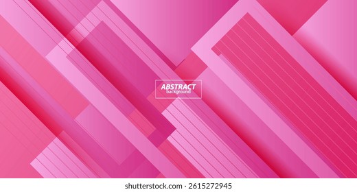 Abstract pink background. Modern abstract rectangle box lines for presentation design, banner, flyer. eps10