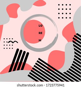 fondo rosa abstracto con un estilo moderno en colores finos