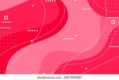 
Abstract pink background with modern wave shapes and trendy design