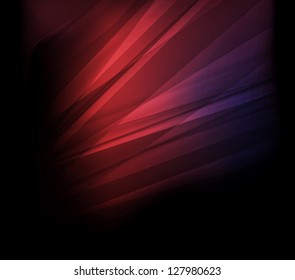 Abstract pink background on dark with bright lines vector