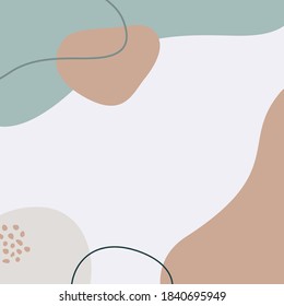 Abstrakter rosafarbener Hintergrund geometrischer Formen in einem minimalen trendigen Stil. Vektorvorlagen für Social-Media-Beiträge und Geschichten, Poster, Postkarten, Covers, Prints.