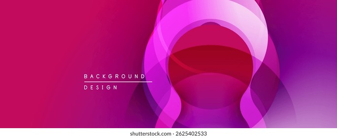 Abstractas fondo rosa. Los círculos superpuestos crean un efecto visual dinámico. Diseño moderno adecuado para Anuncios, presentaciones.