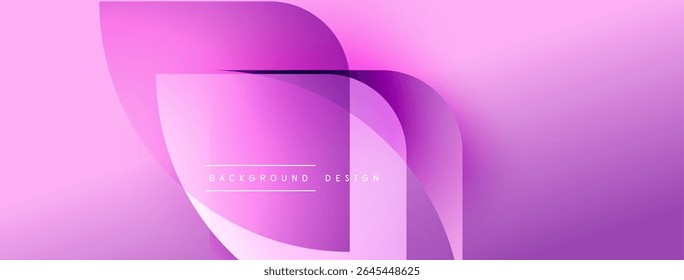 Abstract pink background. Overlapping shapes create dynamic visual effect. Modern design suitable for digital projects.