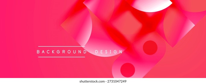Abstractas fondo rosa. Las Formas superpuestas crean un efecto visual dinámico. El texto lee el diseño de fondo. Composición moderna y vibrante.