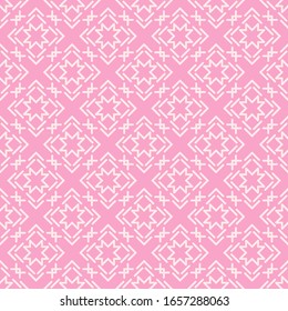 Abstract Pink Background Pattern. Seamless Wallpaper. Vector Image.
