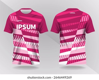 abstract pink background and pattern for sport jersey design and mockup template