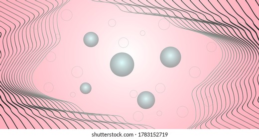 
abstract pink background, pearls in a shell