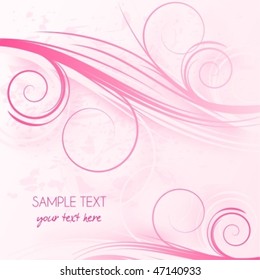 Abstract pink background with place for text,  raster version also available in my portfolio