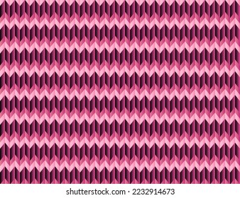 Abstract pink background. Seamless zigzag pattern. Repeating chevron texture wallpaper. Colorful banner template with gradient shapes design. Luxury design presentation. Modern vector.