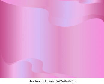 Abstract pink background with soft wave layers and smooth gradient design.
