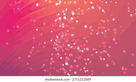 Abstract pink background with sparkling bokeh effect and flowing waves for artistic design, Abstracts Twirls Particles, Stock royalty free.