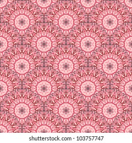 Abstract Pink Background tiled with circles