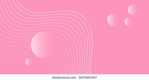 Fundo rosa abstrato. Vetor de padrão de banner de design gráfico superior