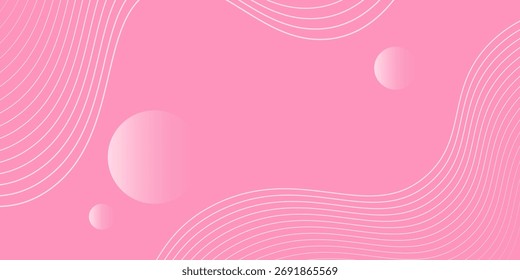 Fundo rosa abstrato. Vetor de padrão de banner de design gráfico superior