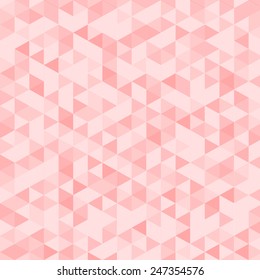 Abstract Pink Background With Triangle Pattern (vector)