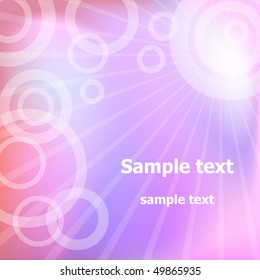 Abstract pink background, vector AI10 compatible illustration, gradient mesh used, Tahoma font