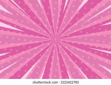 Ilustración del vector de fondo rosa abstracto. Fondo rosa abstracto. Decoración de banderas con la temática Lol sorprende el estilo de muñecas de chicas. Plantilla de tarjeta de invitación