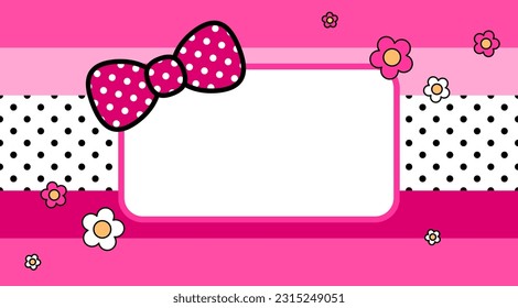 Abstract pink background vector illustration. Abstract pink background. Decoration banner themed Lol surprise doll girlish style. Invitation card template