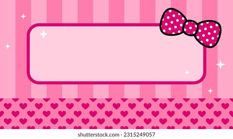 Abstract pink background vector illustration. Abstract pink background. Decoration banner themed Lol surprise doll girlish style. Invitation card template