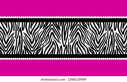 Abstract pink background vector illustration. Abstract pink background with zebra pattern. Decoration banner themed Lol surprise doll girlish style. Invitation card template