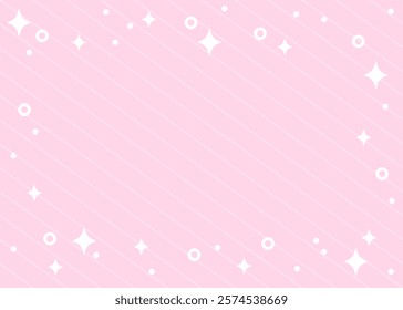 Abstract pink background vector illustration. Abstract pink background. Decoration banner themed Lol surprise doll girlish style. Invitation card template