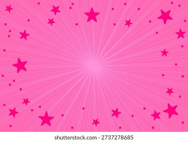 Abstract pink background vector illustration. Abstract pink background. Decoration banner themed Lol surprise doll girlish style. Invitation card template. Simple design conspicuous sparkling concentrated line background