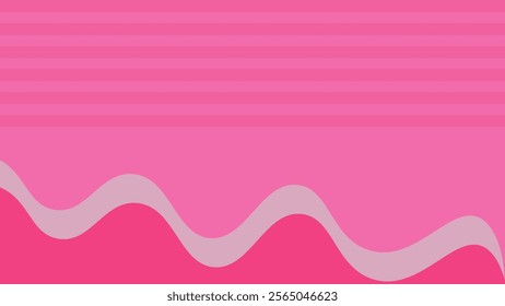 Abstract pink background with wave accents, suitable for any content