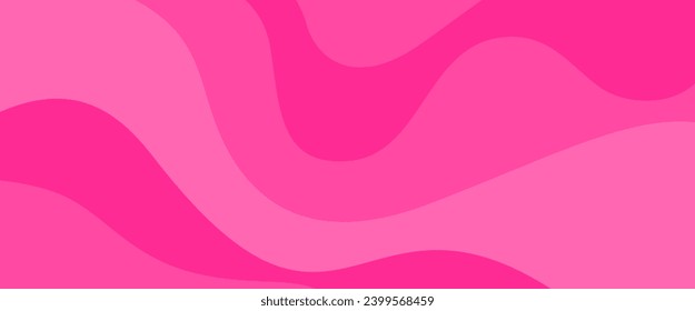 abstract pink background with wave shapes for banner design element	