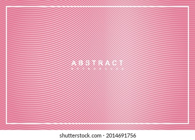 Abstract pink background with wavy lines. Creative illustration for poster, web, landing, page, cover, ad, greeting, card, promotion. Eps 10 vector