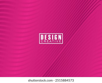 Abstract pink background with wavy lines. Modern vector illustration. premium pink gradient lines background design.
