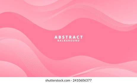 Abstract Pink Background with Wavy Shapes. flowing and curvy shapes. This asset is suitable for website backgrounds, flyers, posters, and digital art projects.