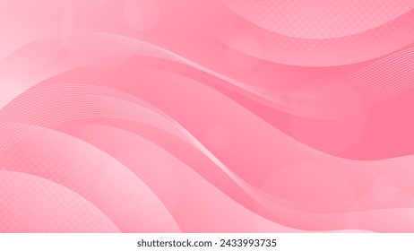 Abstract pink Background with Wavy Shapes. flowing and curvy shapes. This asset is suitable for website backgrounds, flyers, posters, and digital art projects.