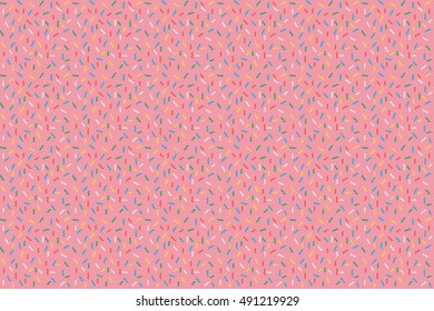 Abstract pink background with zigzags. Vector seamless pattern with geometric figures. Hipster fill. Color image. Holiday composition. Multipurpose backdrop. Stocking up for the holidays,general plan