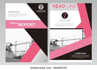 Abstract pink balck vector modern flyers brochure / annual report /design templates / Leaflet cover presentation abstract flat brochure background, layout in A4 size business mackup, education