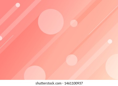 Abstract pink balls geometric gradient color background