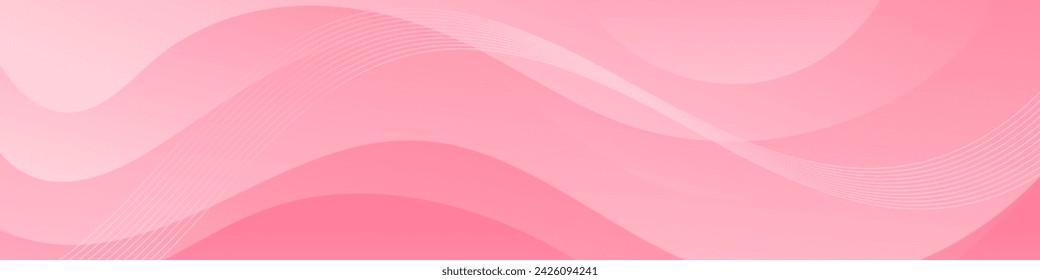 Abstract pink banner color with a unique wavy design. It is ideal for creating eye catching headers, promotional banners, and graphic elements with a modern and dynamic look.