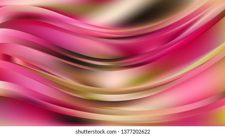 Abstract Pink and Beige Curve Background