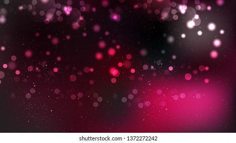 Abstract Pink and Black Blurred Bokeh Background Vector Art