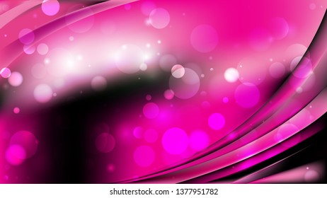 Abstract Pink and Black Blurred Lights Background Image