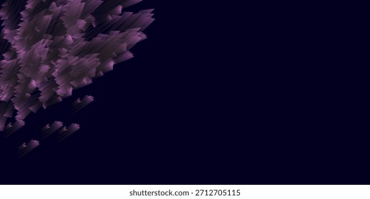 Abstract pink with black digital 3d glitch effect. Screen techy texture. Dispersion background.