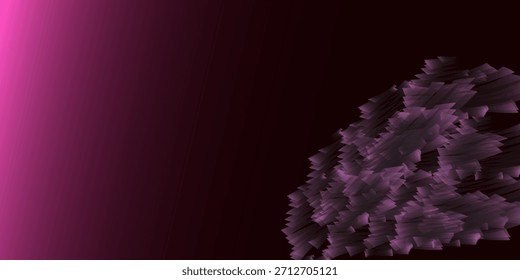Abstractas rosa con efecto de fallo digital 3D negro. Textura técnica de la pantalla. Fondo de dispersión.