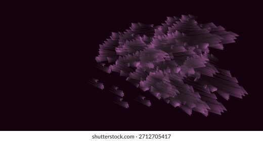 Abstractas rosa con efecto de fallo digital 3D negro. Textura técnica de la pantalla. Fondo de dispersión.