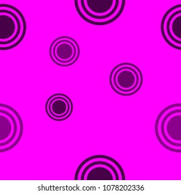 Abstract pink and black pattern with circles. Geometry pattern for fabric. Round Circle Dots. Network Design, Technology Science, Vector Illustration. Perfect For Logo, Banner, Holiday Background.