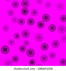 Abstract pink and black pattern with circles. Geometry pattern for fabric. Round Circle Dots. Network Design, Technology Science, Vector Illustration. Perfect For Logo, Banner, Holiday Background.