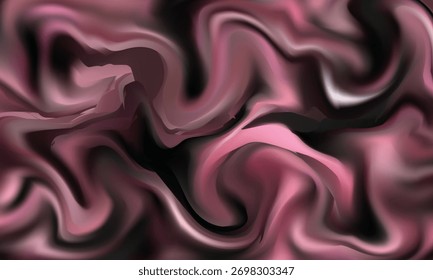 Abstract pink and black wave texture with fluid motion and gradient lighting. Perfect for website design, posters, or digital backgrounds.