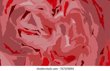 Abstract Pink blossoming rose vector background close up.Flower core texture.EPS 8